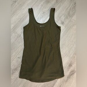 No Boundaries Forest Green Tank Top